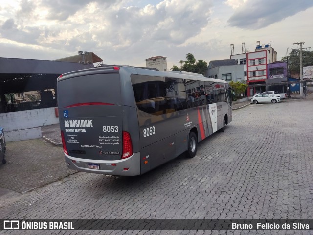 BR Mobilidade Baixada Santista 8053 na cidade de Santos, São Paulo, Brasil, por Bruno  Felício da Silva. ID da foto: 10287753.