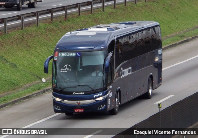 Viação Cometa 719551 na cidade de São José dos Campos, São Paulo, Brasil, por Ezequiel Vicente Fernandes. ID da foto: 10288449.