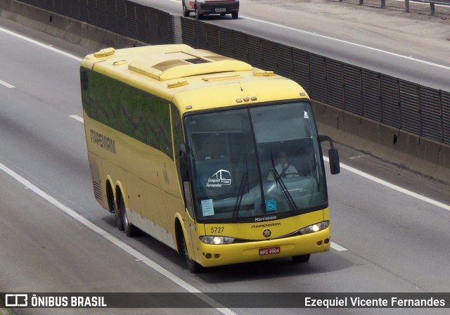 Viação Itapemirim 5727 na cidade de São José dos Campos, São Paulo, Brasil, por Ezequiel Vicente Fernandes. ID da foto: 10288451.