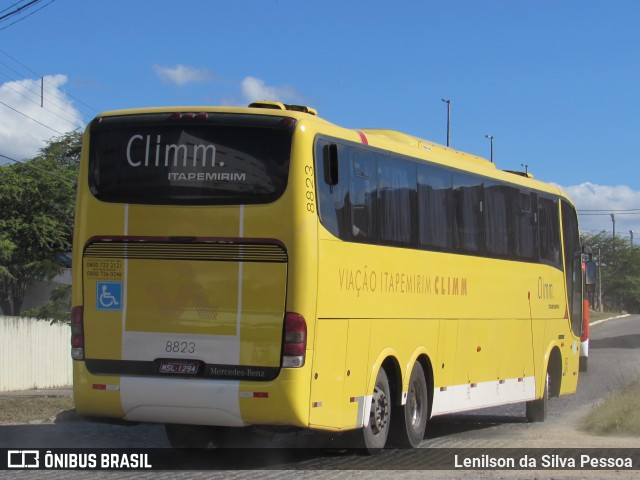 Viação Itapemirim 8823 na cidade de Caruaru, Pernambuco, Brasil, por Lenilson da Silva Pessoa. ID da foto: 10286182.