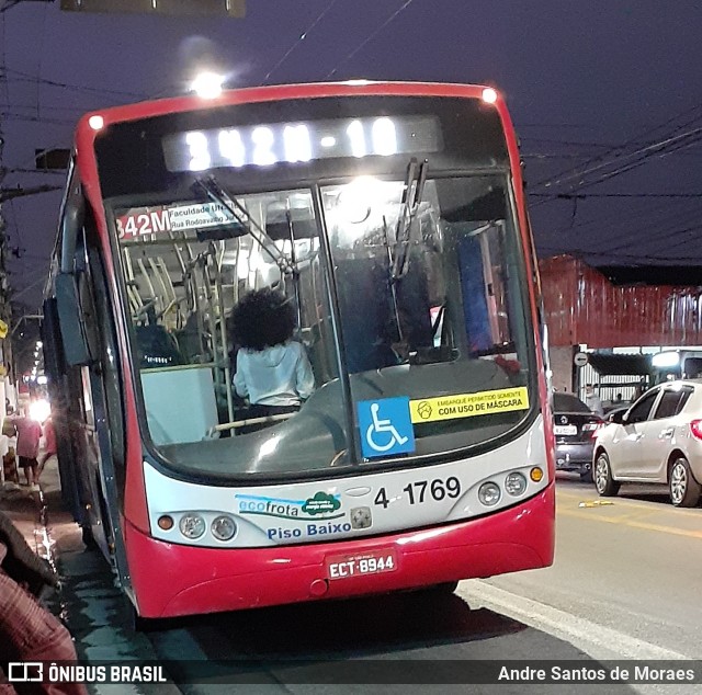 Himalaia Transportes > Ambiental Transportes Urbanos 4 1769 na cidade de São Paulo, São Paulo, Brasil, por Andre Santos de Moraes. ID da foto: 10288122.