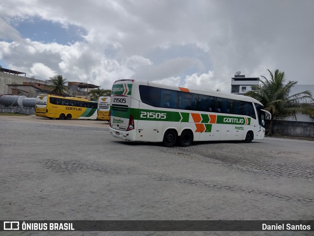 Empresa Gontijo de Transportes 21505 na cidade de Eunápolis, Bahia, Brasil, por Daniel Santos. ID da foto: 10287793.