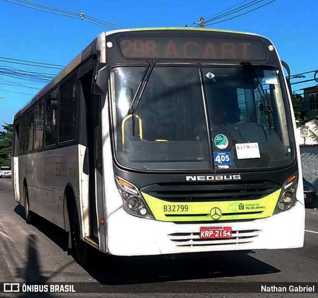 Viação Pavunense B32799 na cidade de Rio de Janeiro, Rio de Janeiro, Brasil, por Nathan Gabriel. Número da foto: #10286952.