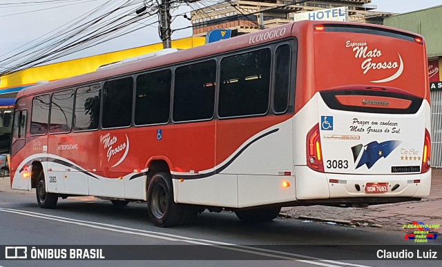 Expresso Mato Grosso 3083 na cidade de Campo Grande, Mato Grosso do Sul, Brasil, por Claudio Luiz. Número da foto: #10288088.