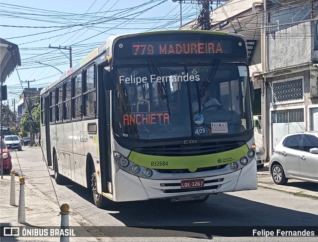 Viação Pavunense B32684 na cidade de Rio de Janeiro, Rio de Janeiro, Brasil, por Felipe Fernandes. Número da foto: #10287431.