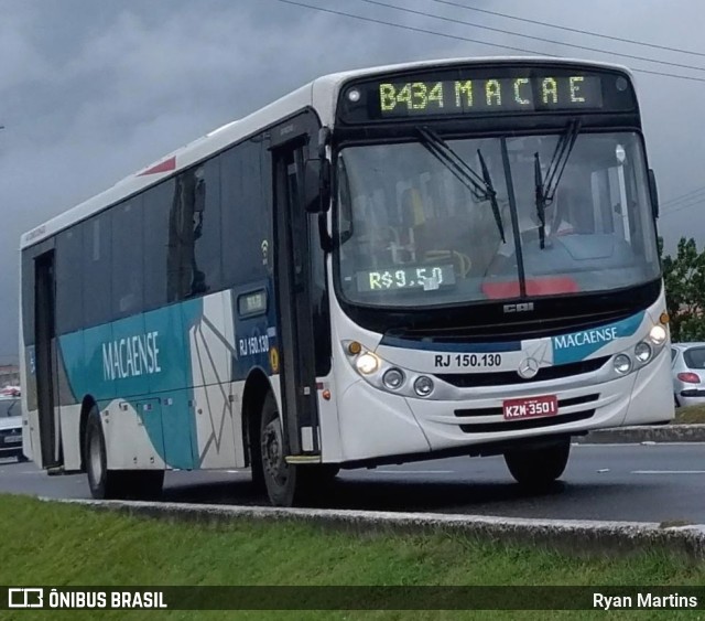 Rápido Macaense RJ 150.130 na cidade de Rio das Ostras, Rio de Janeiro, Brasil, por Ryan Martins. Número da foto: #10287918.