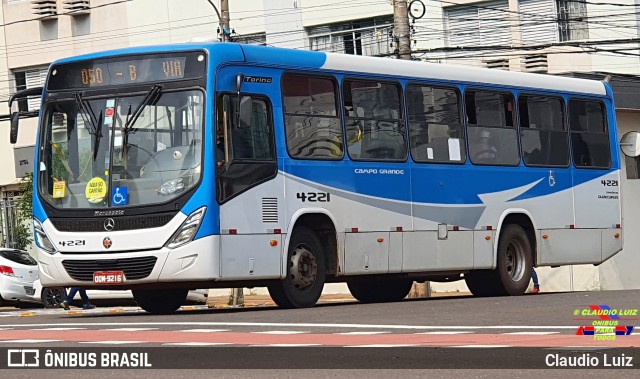 Viação Campo Grande 4221 na cidade de Campo Grande, Mato Grosso do Sul, Brasil, por Claudio Luiz. Número da foto: #10287971.