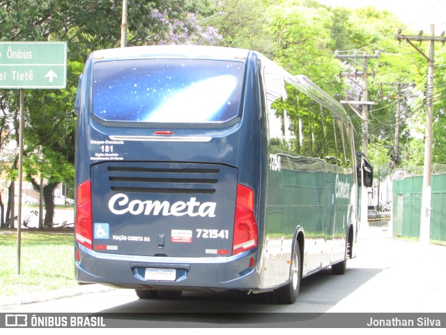 Viação Cometa 721541 na cidade de São Paulo, São Paulo, Brasil, por Jonathan Silva. ID da foto: 10285691.