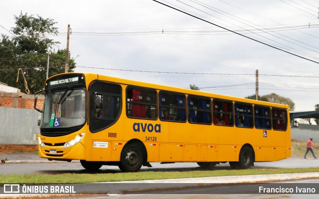 AVOA - Auto Viação Ourinhos Assis 34126 na cidade de Assis, São Paulo, Brasil, por Francisco Ivano. Número da foto: #10292393.