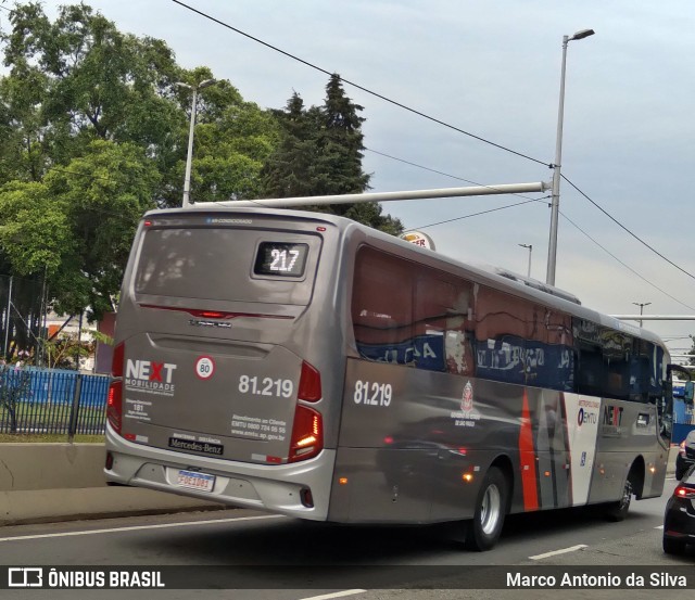 Next Mobilidade - ABC Sistema de Transporte 81.219 na cidade de São Bernardo do Campo, São Paulo, Brasil, por Marco Antonio da Silva. ID da foto: 10290691.