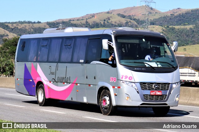 TransLourdes Transporte e Fretamento 190 na cidade de Roseira, São Paulo, Brasil, por Adriano Duarte. Número da foto: #10291810.