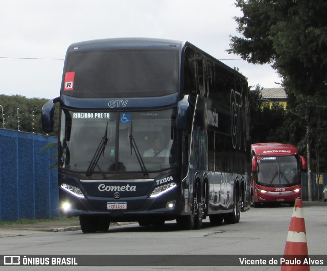 Viação Cometa 721309 na cidade de São Paulo, São Paulo, Brasil, por Vicente de Paulo Alves. Número da foto: #10289478.