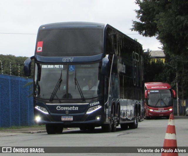 Viação Cometa 721309 na cidade de São Paulo, São Paulo, Brasil, por Vicente de Paulo Alves. ID da foto: 10289478.