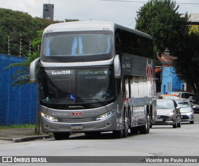 Auto Viação 1001 RJ 108.1143 na cidade de São Paulo, São Paulo, Brasil, por Vicente de Paulo Alves. ID da foto: 10289441.