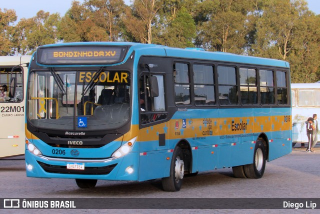 Transporte Acessível Unicarga 0206 na cidade de Curitiba, Paraná, Brasil, por Diego Lip. ID da foto: 10289334.