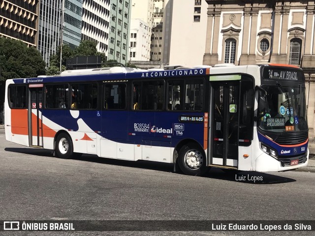 Viação Ideal B28584 na cidade de Rio de Janeiro, Rio de Janeiro, Brasil, por Luiz Eduardo Lopes da Silva. Número da foto: #10292458.