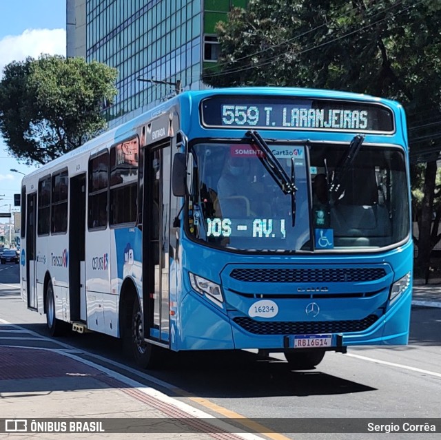 Expresso Santa Paula 16234 na cidade de Vitória, Espírito Santo, Brasil, por Sergio Corrêa. Número da foto: #10290146.