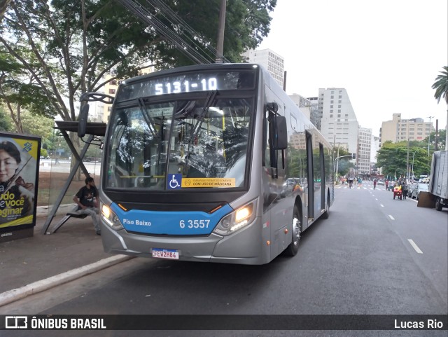 Viação Paratodos > São Jorge > Metropolitana São Paulo > Mobibrasil 6 3557 na cidade de São Paulo, São Paulo, Brasil, por Lucas Rio. Número da foto: #10289872.