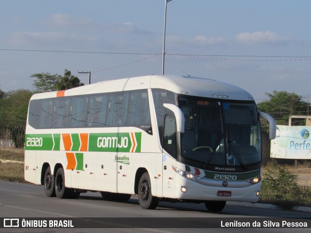 Empresa Gontijo de Transportes 21320 na cidade de Caruaru, Pernambuco, Brasil, por Lenilson da Silva Pessoa. ID da foto: 10289949.