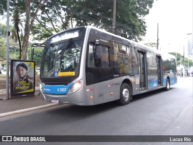 Viação Paratodos > São Jorge > Metropolitana São Paulo > Mobibrasil 6 3557 na cidade de São Paulo, São Paulo, Brasil, por Lucas Rio. Número da foto: #10289917.