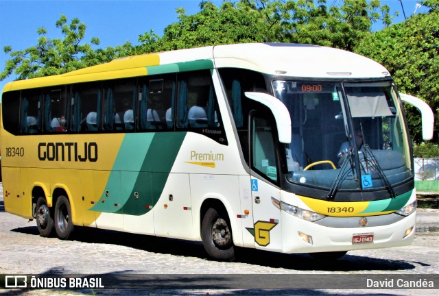 Empresa Gontijo de Transportes 18340 na cidade de Fortaleza, Ceará, Brasil, por David Candéa. ID da foto: 10295173.