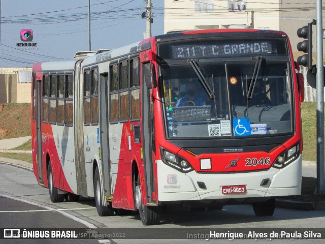 Itajaí Transportes Coletivos 2046 na cidade de Campinas, São Paulo, Brasil, por Henrique Alves de Paula Silva. Número da foto: #10292780.