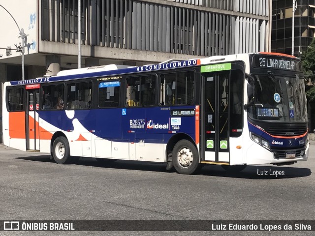 Viação Ideal B28575 na cidade de Rio de Janeiro, Rio de Janeiro, Brasil, por Luiz Eduardo Lopes da Silva. ID da foto: 10294625.