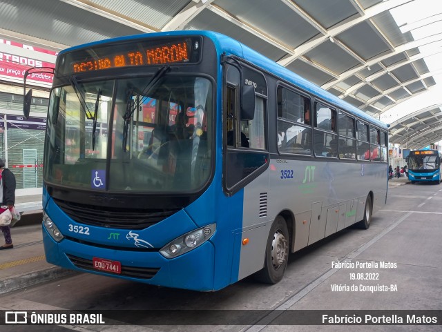 Viação Rosa Vitória da Conquista 3522 na cidade de Vitória da Conquista, Bahia, Brasil, por Fabrício Portella Matos. ID da foto: 10295363.