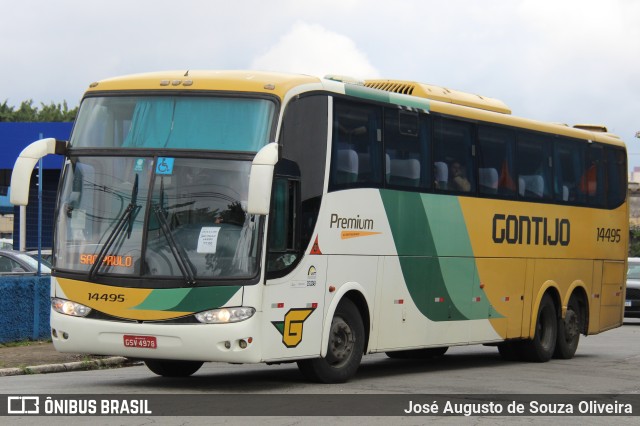 Empresa Gontijo de Transportes 14495 na cidade de São Paulo, São Paulo, Brasil, por José Augusto de Souza Oliveira. ID da foto: 10294694.