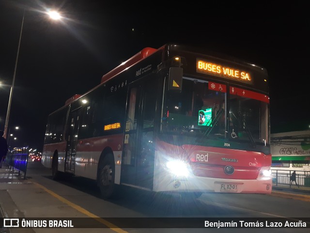Buses Vule 2034 na cidade de Maipú, Santiago, Metropolitana de Santiago, Chile, por Benjamín Tomás Lazo Acuña. Número da foto: #10295718.