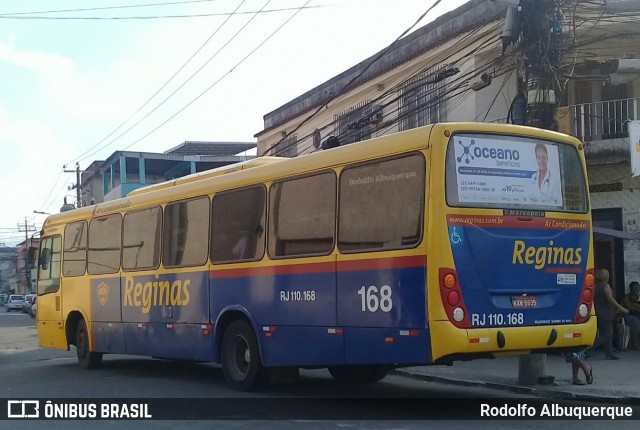 Auto Viação Reginas RJ 110.168 na cidade de São João de Meriti, Rio de Janeiro, Brasil, por Rodolfo Albuquerque. ID da foto: 10293093.