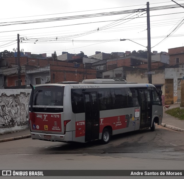 Pêssego Transportes 4 7270 na cidade de São Paulo, São Paulo, Brasil, por Andre Santos de Moraes. Número da foto: #10294214.