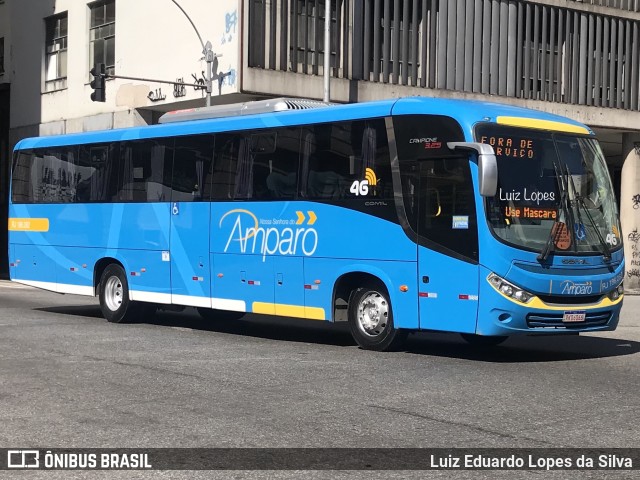 Viação Nossa Senhora do Amparo RJ 186.082 na cidade de Rio de Janeiro, Rio de Janeiro, Brasil, por Luiz Eduardo Lopes da Silva. ID da foto: 10292528.