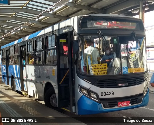 Viação Cidade de Caieiras 00429 na cidade de Franco da Rocha, São Paulo, Brasil, por Thiago de Souza. ID da foto: 10292817.