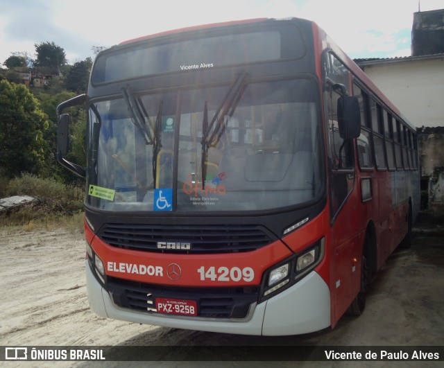 Expresso Unir 14209 na cidade de Pedro Leopoldo, Minas Gerais, Brasil, por Vicente de Paulo Alves. Número da foto: #10292873.