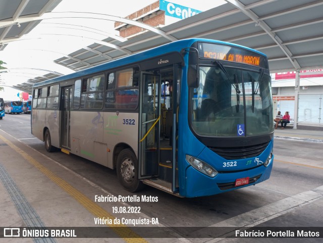 Viação Rosa Vitória da Conquista 3522 na cidade de Vitória da Conquista, Bahia, Brasil, por Fabrício Portella Matos. ID da foto: 10295753.