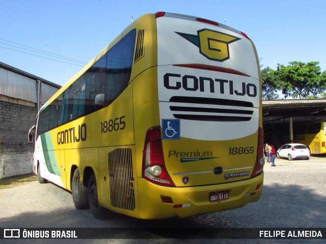 Empresa Gontijo de Transportes 18865 na cidade de Duque de Caxias, Rio de Janeiro, Brasil, por FELIPE ALMEIDA. ID da foto: 10240971.