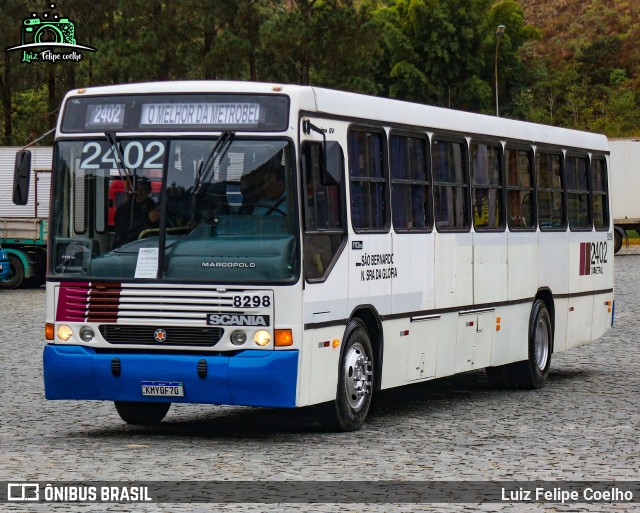 Ônibus Particulares 8298 na cidade de Juiz de Fora, Minas Gerais, Brasil, por Luiz Felipe Coelho. ID da foto: 10240964.