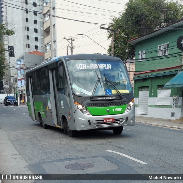 Transcooper > Norte Buss 1 6001 na cidade de São Paulo, São Paulo, Brasil, por Michel Nowacki. ID da foto: 10241259.