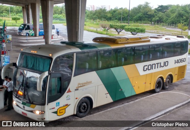 Empresa Gontijo de Transportes 14060 na cidade de Aracaju, Sergipe, Brasil, por Cristopher Pietro. ID da foto: 10241912.