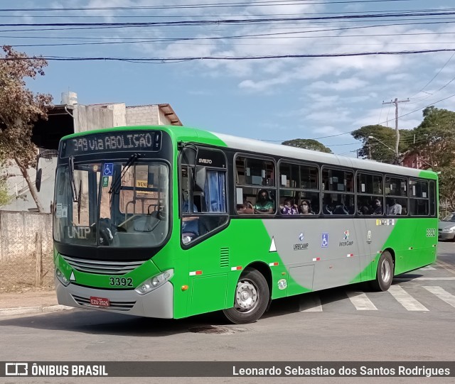 VB Transportes e Turismo 3392 na cidade de Campinas, São Paulo, Brasil, por Leonardo Sebastiao dos Santos Rodrigues. Número da foto: #10240205.