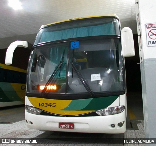 Empresa Gontijo de Transportes 14345 na cidade de São Mateus, Espírito Santo, Brasil, por FELIPE ALMEIDA. ID da foto: 10240486.