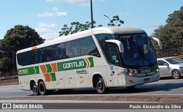 Empresa Gontijo de Transportes 21705 na cidade de Betim, Minas Gerais, Brasil, por Paulo Alexandre da Silva. ID da foto: 10241191.