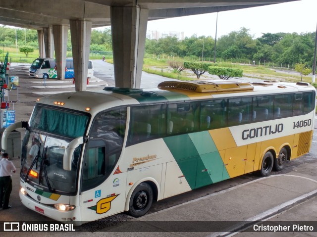 Empresa Gontijo de Transportes 14060 na cidade de Aracaju, Sergipe, Brasil, por Cristopher Pietro. ID da foto: 10241899.