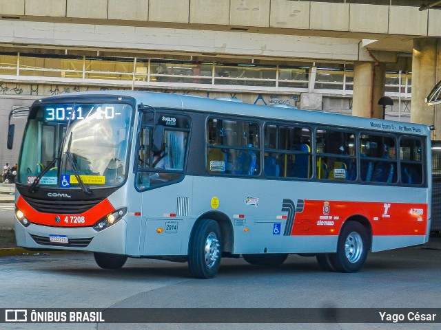 Pêssego Transportes 4 7208 na cidade de São Paulo, São Paulo, Brasil, por Yago César. ID da foto: 10239838.