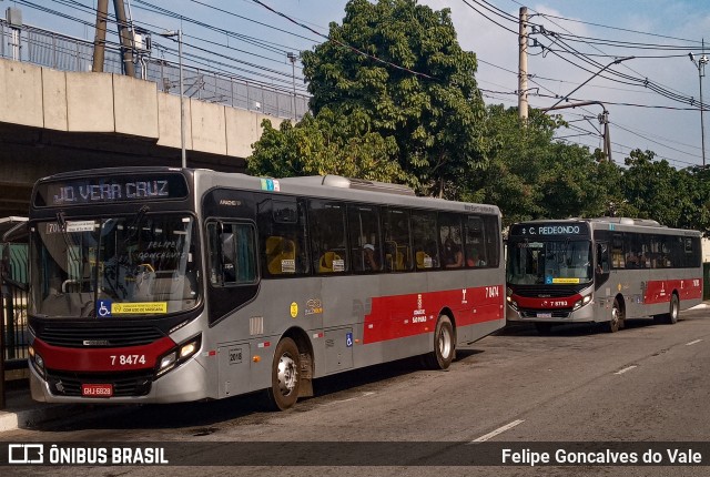 Transwolff Transportes e Turismo 7 8474 na cidade de São Paulo, São Paulo, Brasil, por Felipe Goncalves do Vale. Número da foto: #10239596.