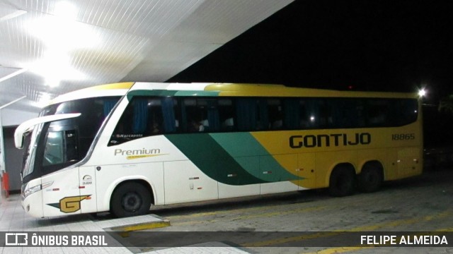 Empresa Gontijo de Transportes 18865 na cidade de São Mateus, Espírito Santo, Brasil, por FELIPE ALMEIDA. Número da foto: #10240493.