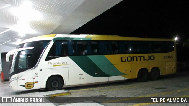 Empresa Gontijo de Transportes 18865 na cidade de São Mateus, Espírito Santo, Brasil, por FELIPE ALMEIDA. ID da foto: 10240493.