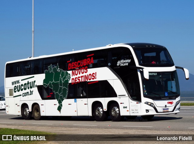 Eucatur - Empresa União Cascavel de Transportes e Turismo 5540 na cidade de Florianópolis, Santa Catarina, Brasil, por Leonardo Fidelli. Número da foto: #10242230.