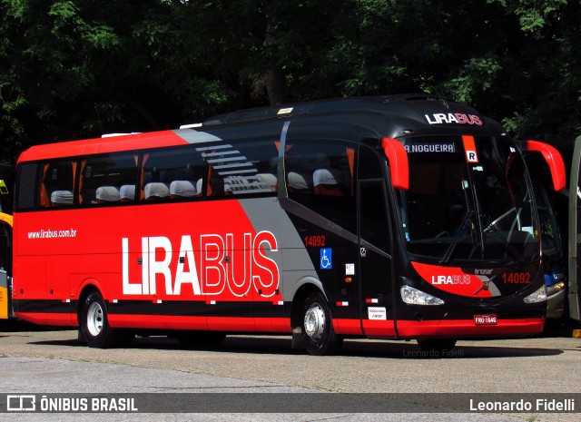 Lirabus 14092 na cidade de São Paulo, São Paulo, Brasil, por Leonardo Fidelli. Número da foto: #10298983.
